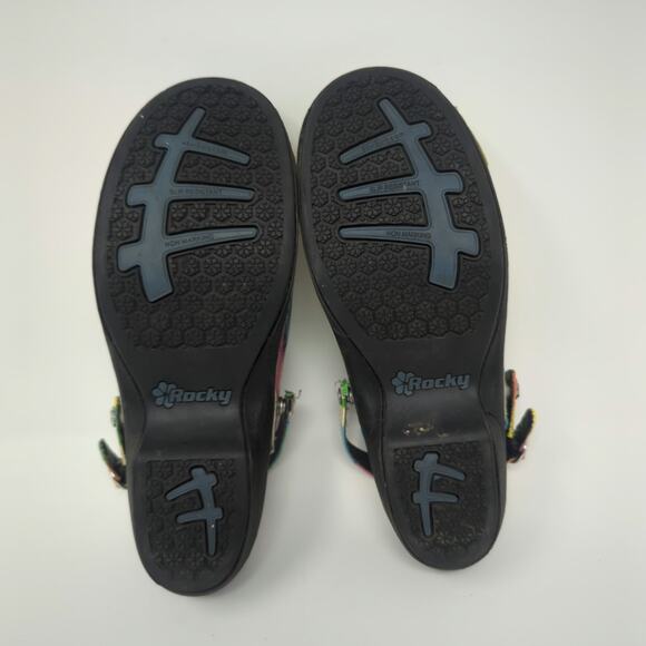 Rocky 4 Eur Sole Patent Leather Clogs for Nurses Size 7 - Picture 9 of 9